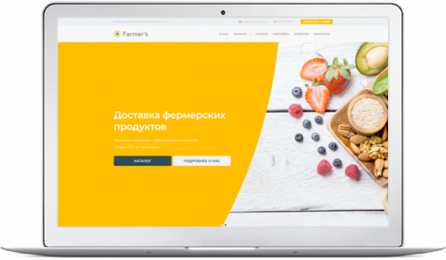 Готовое решение для создания сайта - Магазин фермерских продуктов